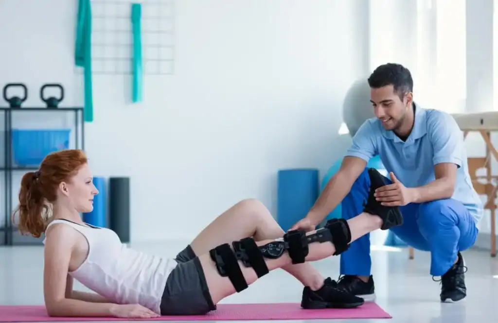 Debunking Meal Timing Myths: The Truth About Muscle Recovery 1 Woman having treatment to help muscle recovery Nantwich after an injury